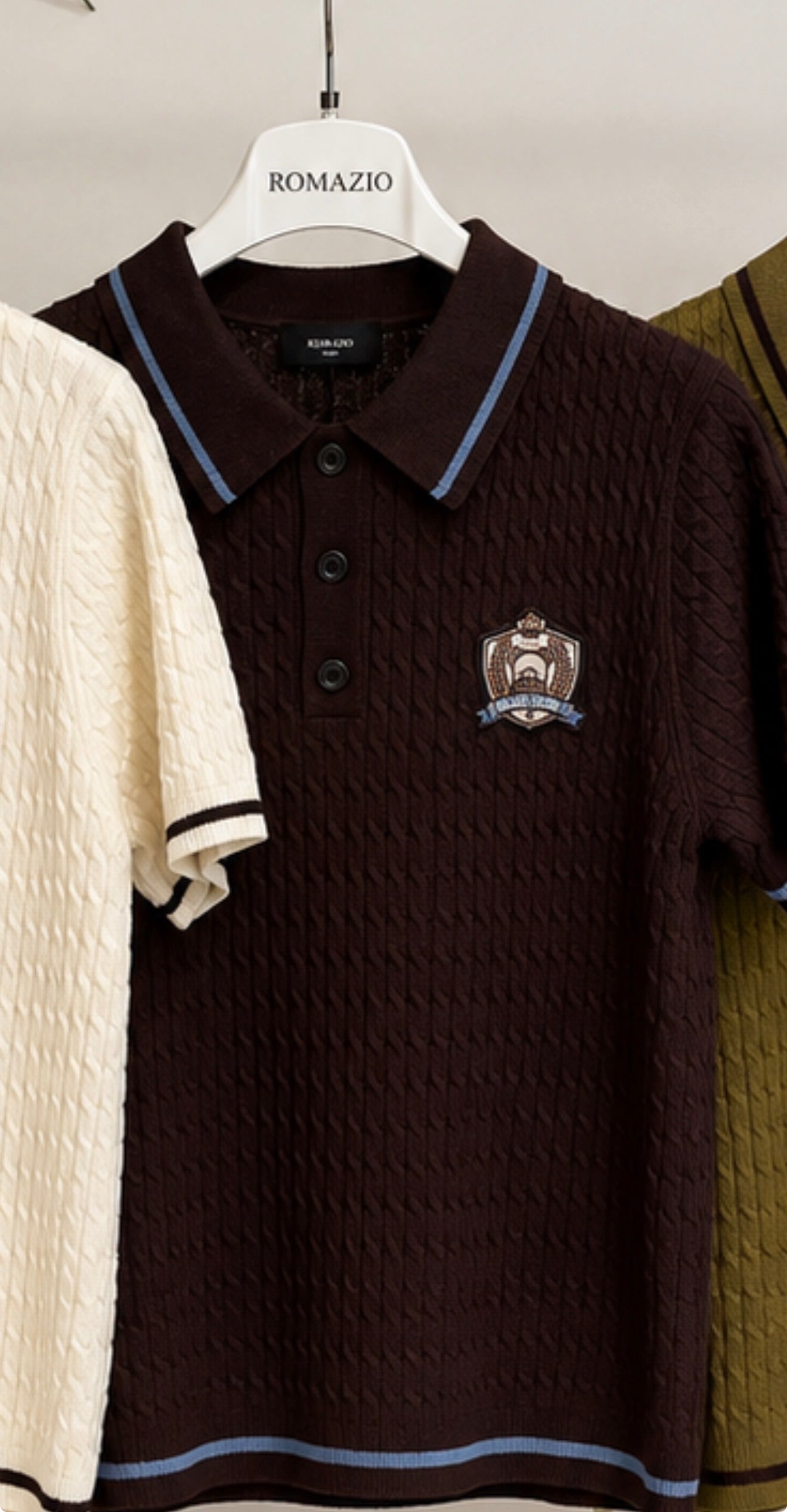 Strick Polo mit Kragen – Made in Italy | One Size bis XL